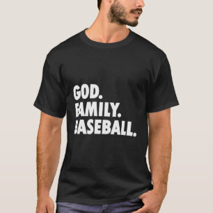 Camiseta Familia de Dios Novedad de Béisbol Fe