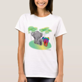 Camiseta Familia de elefantes LGBTQ -"Todas las familias ti