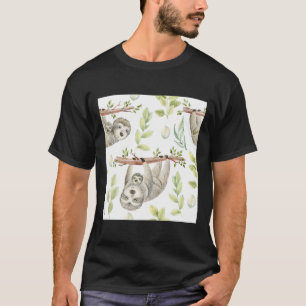 Camiseta Familia de espuma de mano dibujada