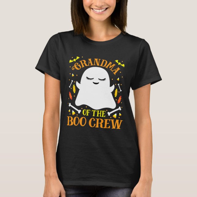 Camiseta Familia de Fantasma de la Abuela Boo Crew Set Hall (Anverso)