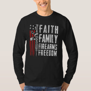 Camiseta Familia de Fe - Libertad de Armas de Fuego - A fav