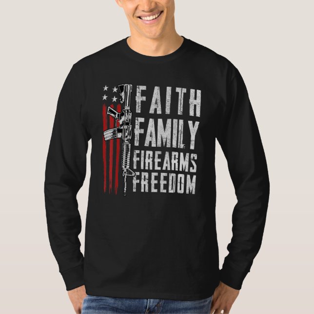 Camiseta Familia de Fe - Libertad de Armas de Fuego - A fav (Anverso)