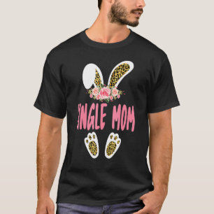 Camiseta Familia de Flores de Leopardo de la Mona Mamá