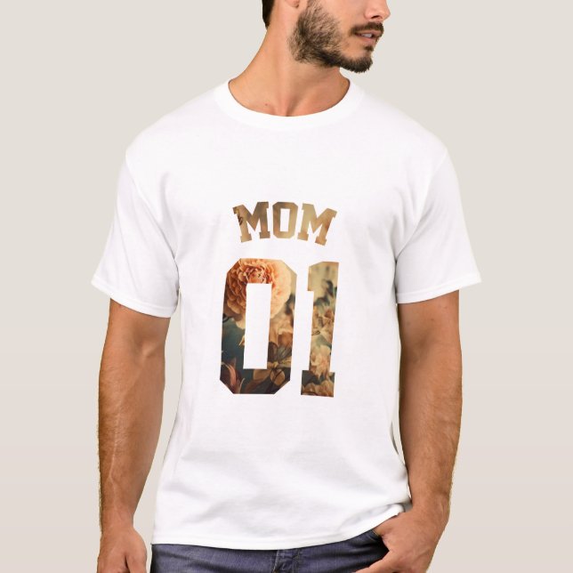 Camiseta Familia de flores - mamá 01 (Anverso)