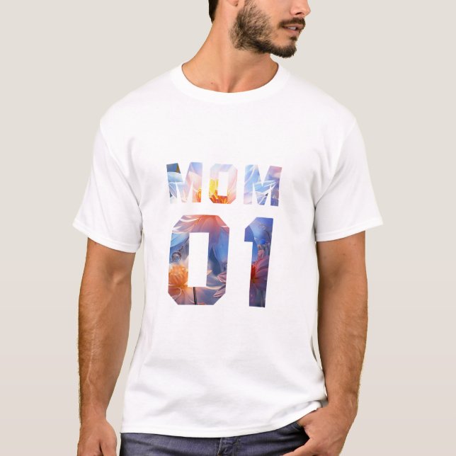 Camiseta Familia de Flores - Mamá 01 (Anverso)