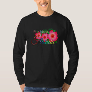 Camiseta Familia de Flores Tropicales de Pine Island Florid