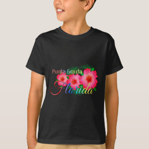 Camiseta Familia de Flores Tropicales de Punta Gorda Florid