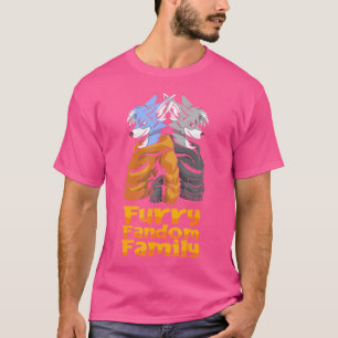 Camiseta Familia de Furries Cosplay Fursona Fandom Furry