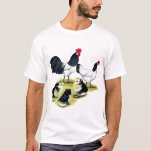 Camiseta Familia de gallinas Lakenvelder