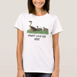 Camiseta Familia de gansos Nene, ave estatal de Hawái