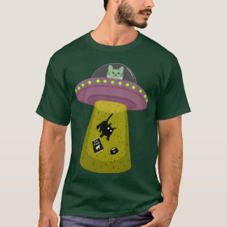 Camiseta familia de gatos de ufo
