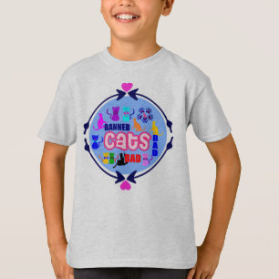 Camiseta 😻 🐾 ↷ ❤ familia de gatos malvados amigable con l