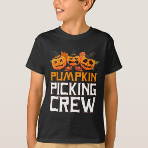 Camiseta Familia de Halloween de la Tripulación de Calabaza