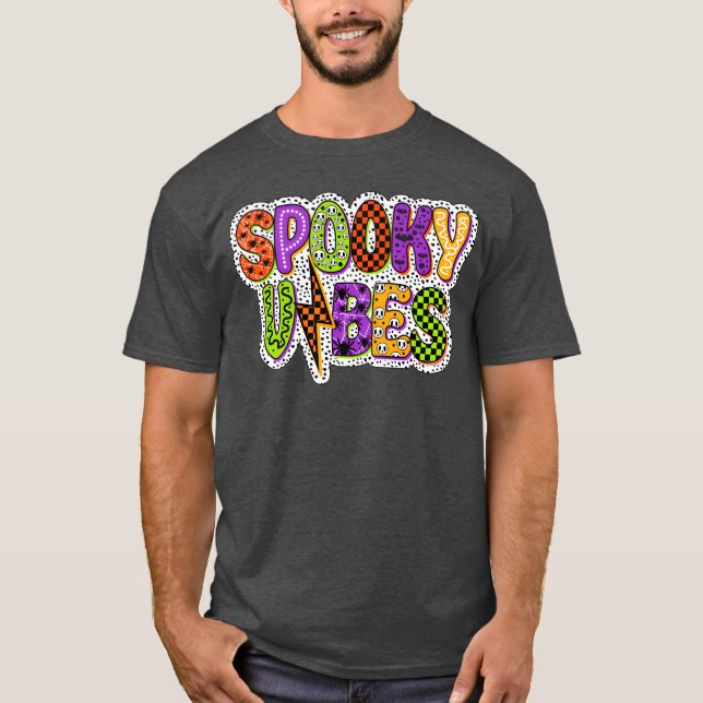 Camiseta Familia de Halloween de Spooky Vibes (Anverso)