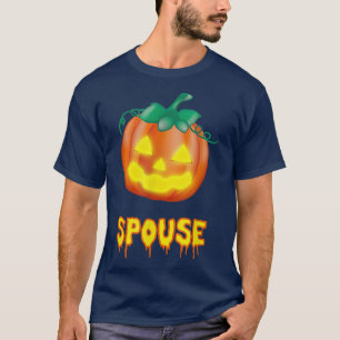 Camiseta Familia de Halloween divertida esposa JackOLantern
