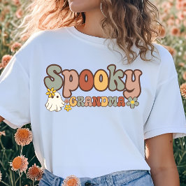 Camiseta Familia de Halloween Fantasma Retro de la Abuela