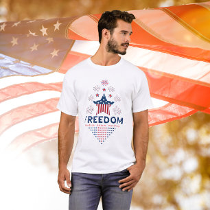 Camiseta Familia de hombres estrella de bandera de Estados 