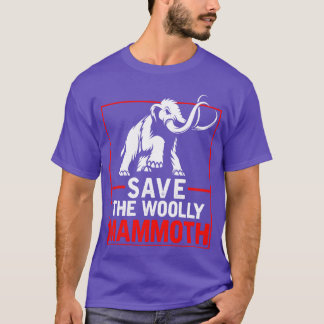 Camiseta Familia de humor de animales prehistóricos mamuts