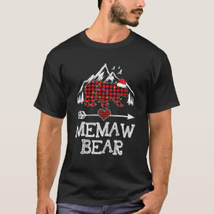 Camiseta Familia de juego de búfalos de oso rojo con membri