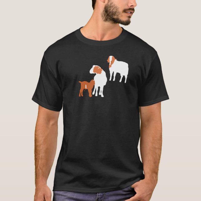 Camiseta Familia de la cabra del Boer (Anverso)
