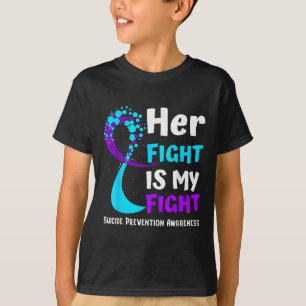Camiseta Familia de la cinta púrpura de concienciación sobr