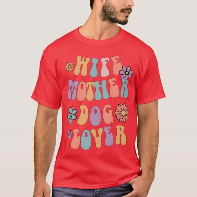 Camiseta Familia de la esposa madre del perro amante del pe (Anverso)