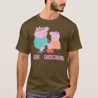 CAMISETA FAMILIA DE LA FAMILIA PIG FUUNY