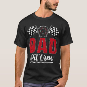 Camiseta Familia de la fiesta de cumpleaños de Race Car Pit