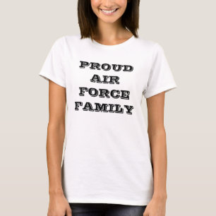 Camiseta Familia de la Fuerza Aérea Orgullosa de las camise