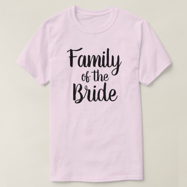 Camiseta Familia de la novia (Diseño del anverso)