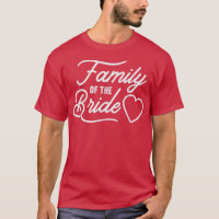 Familia de la novia Tee Wedding favorece a TShirts