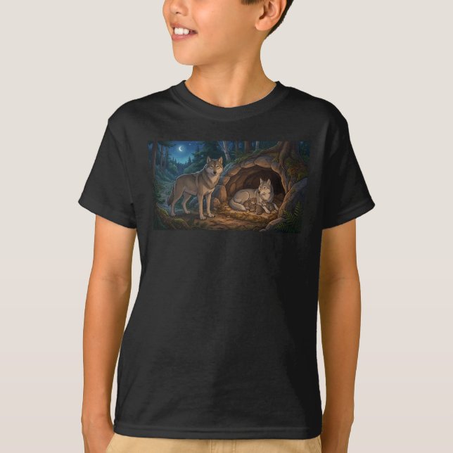 Camiseta Familia de Lobos   (Anverso)