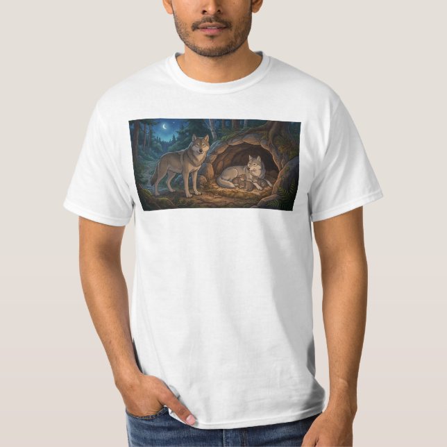 Camiseta Familia de Lobos (Anverso)