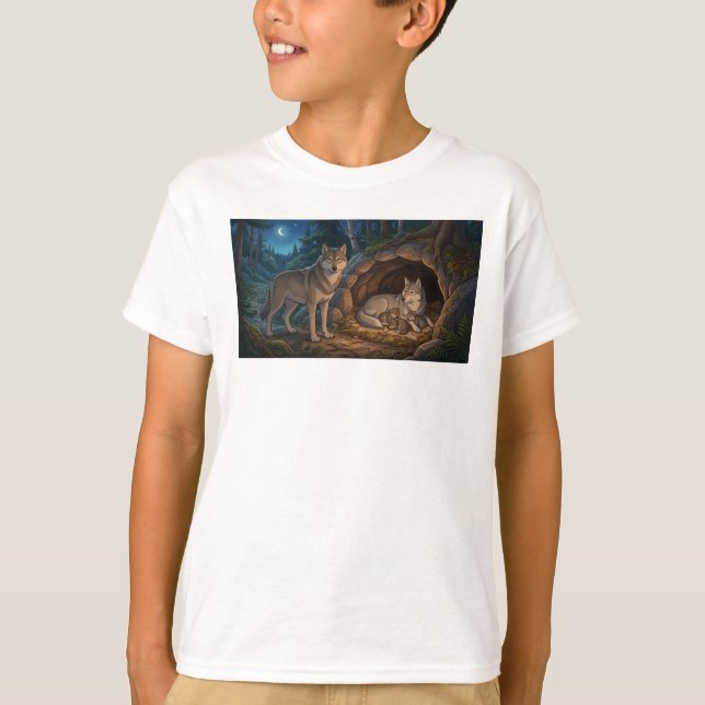 Camiseta Familia de Lobos   (Anverso)