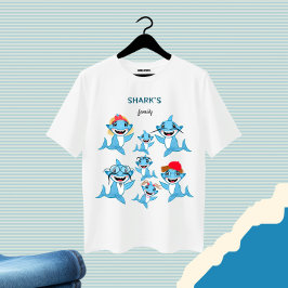 Camiseta Familia de los tiburones