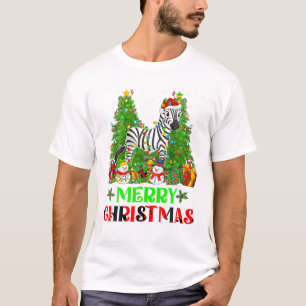 Camiseta Familia de luces de árbol de Navidad