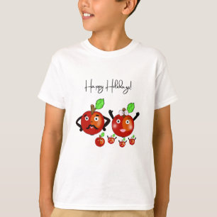 Camiseta Familia de manzanas rojas curas
