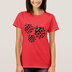 Camiseta Familia de mariquitas de niños lindos