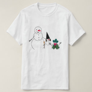 Camiseta Familia de muñeco de nieve Halloween