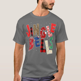 Camiseta Familia de Navidades de campanas de jingle rojas P