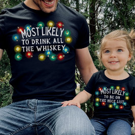 Camiseta Familia de Navidades de citas divertidas Personali