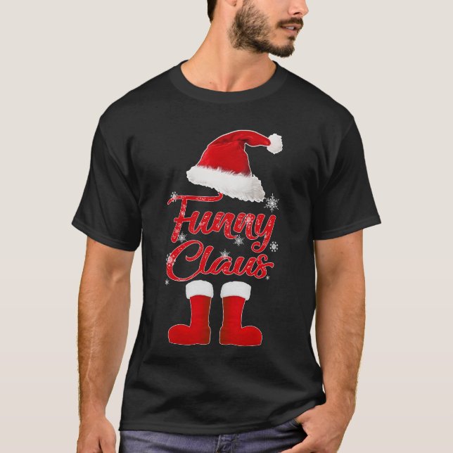 Camiseta familia de navidades de claus divertidos (Anverso)