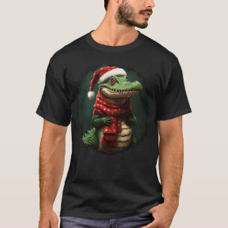 Camiseta Familia de Navidades de cocodrilo