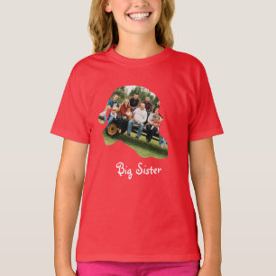 Camiseta Familia de Navidades de fotografía con forma de so