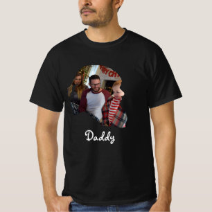 Camiseta Familia de Navidades de fotografía con forma de so
