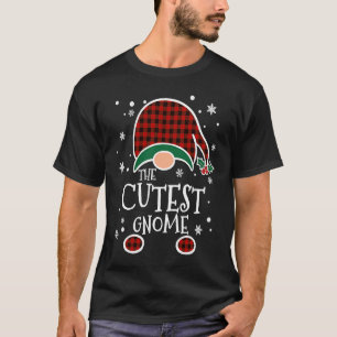 Camiseta Familia de Navidades de Gnome Cutest de Buffalo