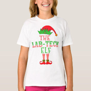 Camiseta Familia de Navidades de Lab Tech Elf coincidiendo 