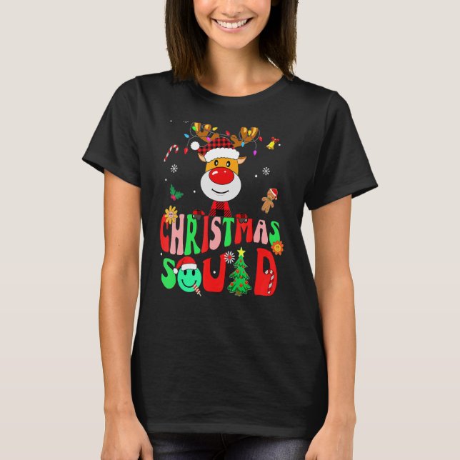 Camiseta Familia de navidades de renos escuadrones 2022 Equ (Anverso)