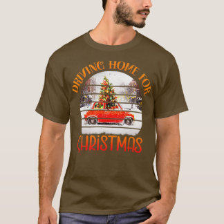 Camiseta familia de navidades en coche