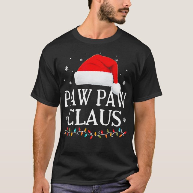 Camiseta Familia de Navidades Paw Paw Claus coincidiendo co (Anverso)